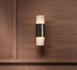 Applique*CTO lighting Applique murale, Roma, , LED, 2700K, L5,4cm, H8,5cm - bronze et albâtre