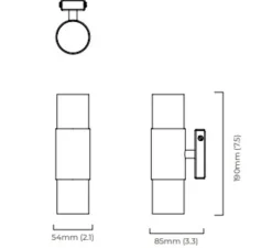 Applique*CTO lighting Applique murale, Roma, , LED, 2700K, L5,4cm, H8,5cm - bronze et albâtre