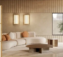 Applique*Panzeri Applique murale, Roma, , LED, dim, 2700K, 1416 lm, L36,3cm, H63cm - bronze