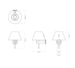 Applique*Astro Applique murale, Roma, , IP44, L15cm, H19cm - LIGHTING Chrome Poli