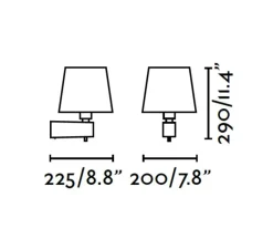 Applique*Faro Applique murale, Room, , H29cm - blanc