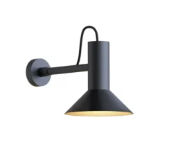 Applique*Wever&Ducré Applique murale, Roomor 1.1, , L20,5cm, H21,5cm - noir (intérieur laiton)