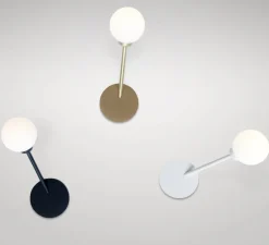 Applique murale, Row, laiton, Ø8cm, H29cm - Atelier Areti