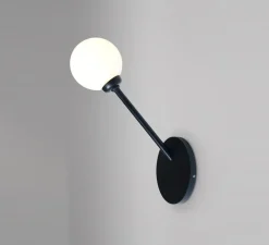 Applique murale, Row, noir, Ø8cm, H29cm - Atelier Areti