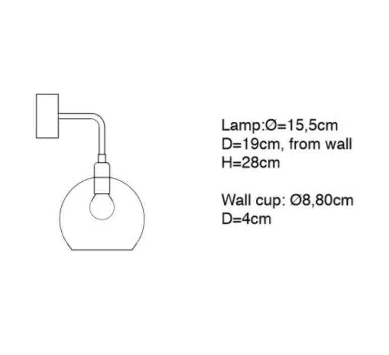 Applique*Ebb and Flow Applique murale, Rowan, , L15cm, H28cm - vieux rose