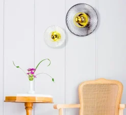 Applique*Elements lighting Applique murale, ROXANNE, , Ø28cm, H15cm - graphite doré