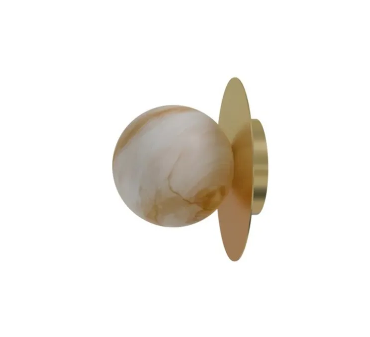 Applique murale, Royal disc, Albâtre, L12cm, H10cm - Robin