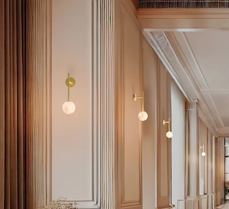 Applique murale, Royal single arm, Albâtre, L10cm, H32cm - Robin