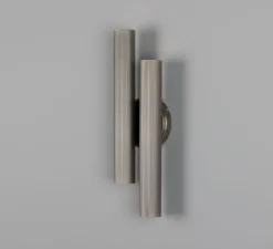 Applique murale, Royce double, argent antique, L12cm, H42cm - Mullan Lighting