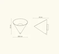 Applique murale, Rubi Mono, noir et or, Ø20cm, L25,5cm, H22cm - Robin