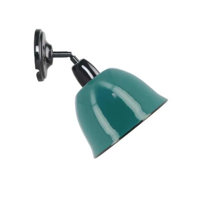 Applique*Nexel Applique murale, Saidia, , Ø15cm, H23cm - vert paon, noir