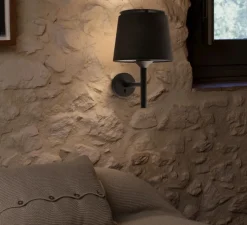 Applique*Faro Applique murale, Savoy, , L23cm, H39,2cm - noir