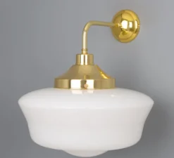 Applique*Mullan Lighting Applique murale, Schoolhouse, , L38cm, H35cm - laiton poli