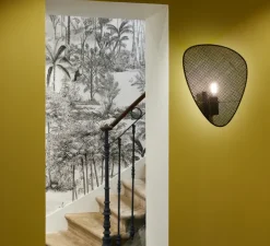 Applique murale, Screen, noir, Ø33cm, H42cm - Market Set