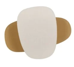 Applique*Market Set Applique murale, Screen 70's double, , L57cm, H76cm - gris bouleau, jaune curry