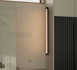 Applique*Faro Applique murale, Scuba Louver 120, , IP65, LED, 2700K, 1510 lm, L120cm, H7cm - noir