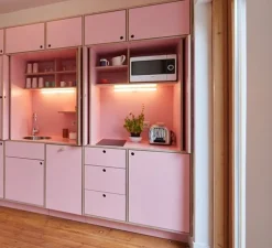 Applique murale S14d, Lampe tubulaire opale, blanc, LED, Ø7cm, H30cm - NEDGIS