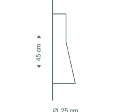 Applique murale, Secto 4231, bouleau, H45cm L25cm- Secto Design