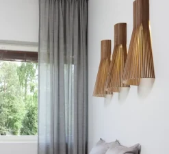 Applique*Secto Design Applique murale, Secto 4230, , 3000K, 370lm, H60cm - noyer