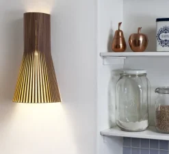 Applique*Secto Design Applique murale, Secto 4230, , 3000K, 370lm, H60cm - noyer