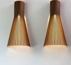 Applique*Secto Design Applique murale, Secto 4230, , 3000K, 370lm, H60cm - noyer