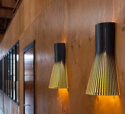 Applique*Secto Design Applique murale, Secto 4231, , 3000K, 370lm, H45cm, L25cm - noir