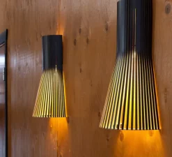 Applique*Secto Design Applique murale, Secto 4231, , 3000K, 370lm, H45cm, L25cm - noir