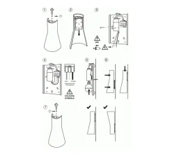 Applique*Secto Design Applique murale, Secto 4230, sans câble, , L31cm, H60cm - bouleau