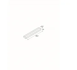 Applique murale, Sedo 14, blanc, LED, 3000K, 1300 lm, L59,2cm, H4cm - SLV