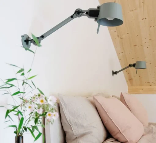 Applique murale, Set x2 Bolt bed sidefit, vert, avec câble, L53,7cm, H9cm - Tonone