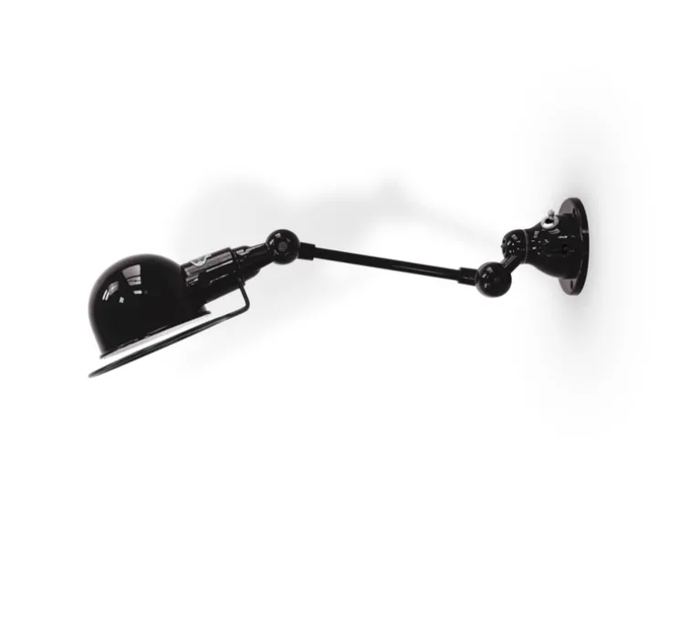 Applique murale, Signal 1 bras, SI701, noir brillant, L32cm, H15cm - Jieldé