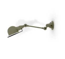 Applique*Jieldé Applique murale, Signal 2 bras, SI701, mat, Ø10cm, H47cm- gris, vert
