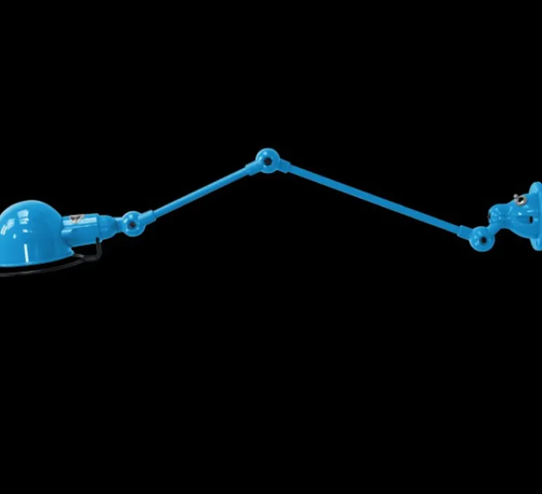Applique|Enfants*Jieldé Applique murale, SIGNAL 2 bras SI371, bleu clair, Ø10cm, H30cm - bleu clair 5012