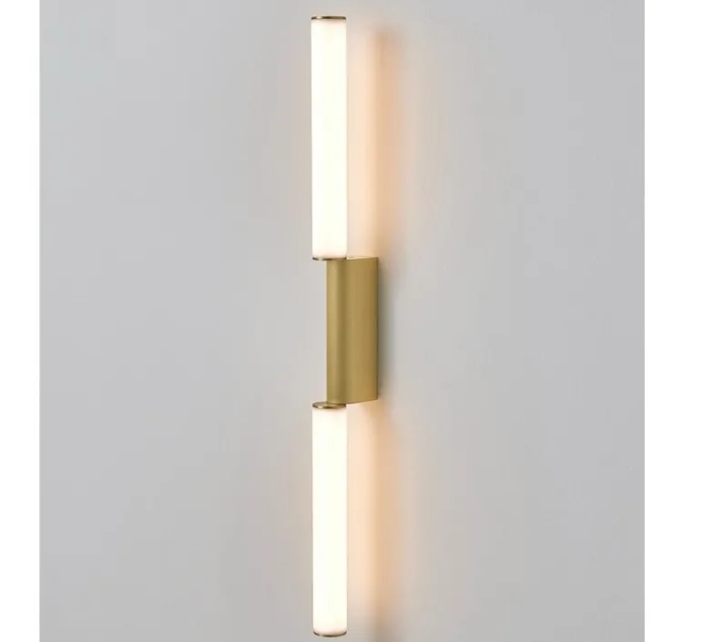 Applique*CVL Applique murale, Signal double 920, , LED, dim, 2700K, 1340 lm, L4cm, H92cm - laiton satiné