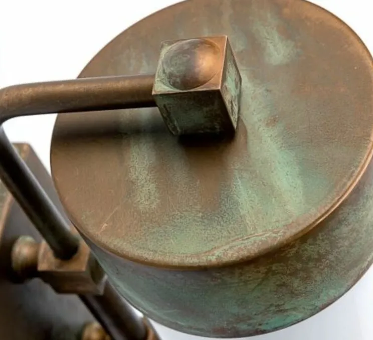 Applique murale, Silindar 3389, laiton, IP44, Ø10cm, H30cm - Moretti Luce