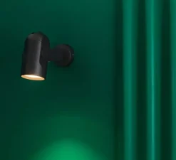 Applique murale, Slot 200, noir, IP65, LED, 3000K, 750 lm, Ø7,7cm, H20cm - Faro