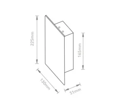 Applique*Serax Applique murale, Sofisticato 40, , L13cm, H22,5cm - noir