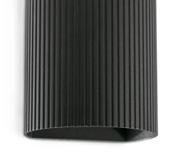 Applique*Faro Applique murale, Sole 1L, cannelée, , L8cm, H10cm - noir