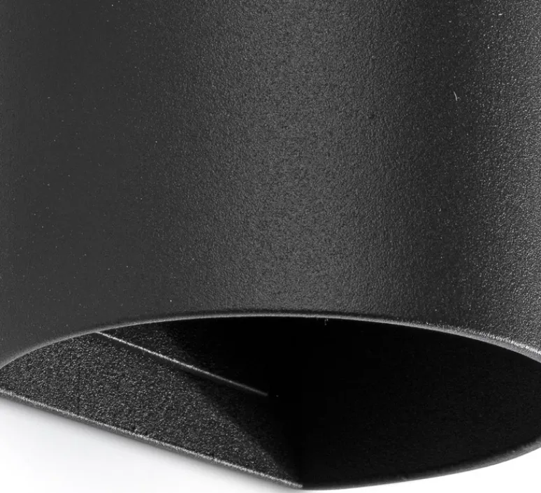 Applique*Faro Applique murale, Sole 2L, lisse, , L8cm, H15,5cm - noir