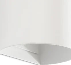 Applique*Faro Applique murale, Sole 2L, lisse, , L8cm, H15,5cm - blanc