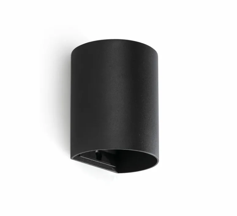 Applique*Faro Applique murale, Sole 1L, lisse, , L8cm, H10cm - noir