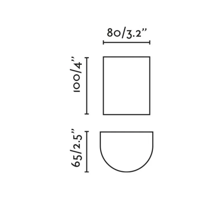 Applique*Faro Applique murale, Sole 1L, lisse, , L8cm, H10cm - noir