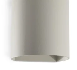 Applique*Faro Applique murale, Sole 1L, lisse, , L8cm, H10cm - gris