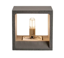 Applique*SLV Applique murale, Solid Cube, béton, L11,5cm,H11,5cm - gris foncé