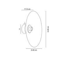 Applique*Market Set Applique murale, Sonia Laudet D40, , Ø40cm, P14cm - Nostalgia Massala