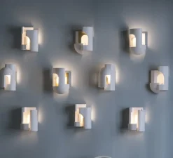 Applique*DCW éditions Paris Applique murale, Soul Story 3, , LED, dim, 2700K, 250 lm, L18,5cm, H28,7cm - blanc