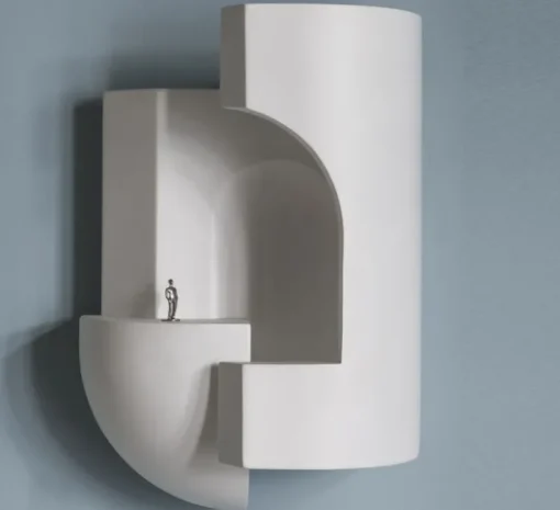 Applique murale, Soul Story 2, blanc, LED, dim, 2700K, 250 lm, L20,5cm, H29,7cm - DCW éditions Paris