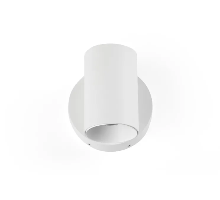 Applique murale, Stan, blanc mat, Ø6cm, H10,5cm - Faro