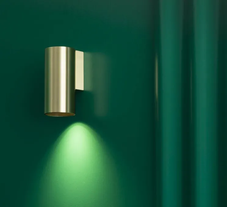 Applique murale, Stan, or satiné, L6cm, H12,5cm - FARO