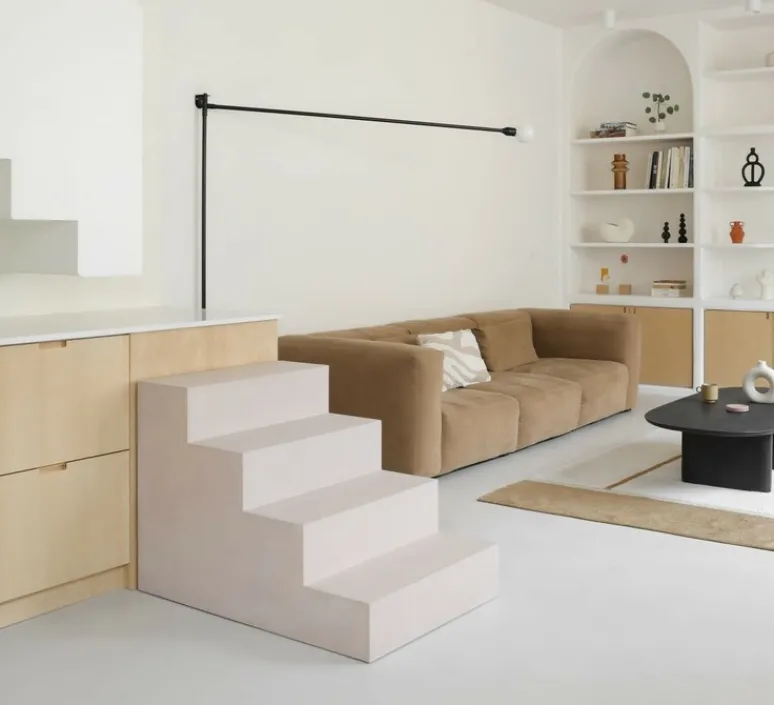 Applique*Tom Dixon Applique murale, Stone, , IP44, LED, dim, 3000k, 360 lm, L18cm, H18cm - blanc, or